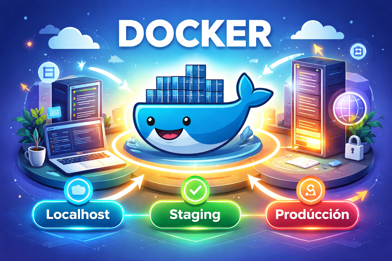 Docker: La clave para un flujo de desarrollo ordenado entre Localhost, Staging y Producción